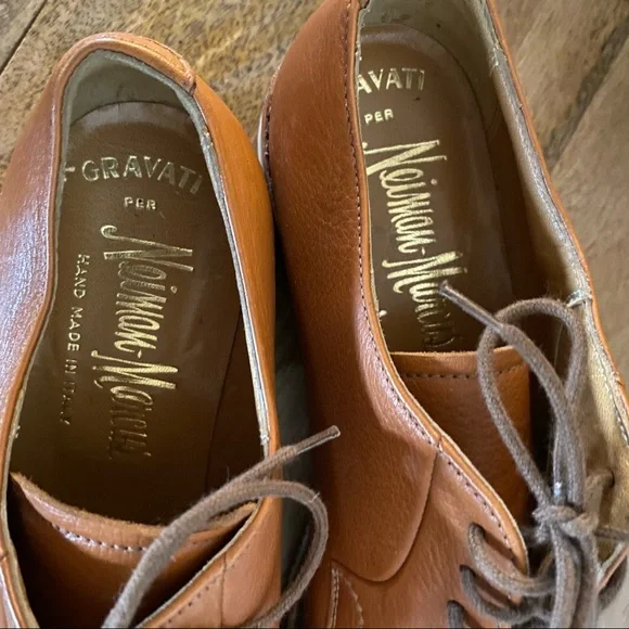 Nieman Marcus Gravati Leather Lace Up Shoes - Picture 2 of 10